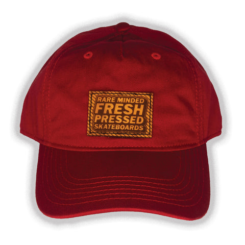 "Fresh Pressed" Logo Patch Cap - Red
